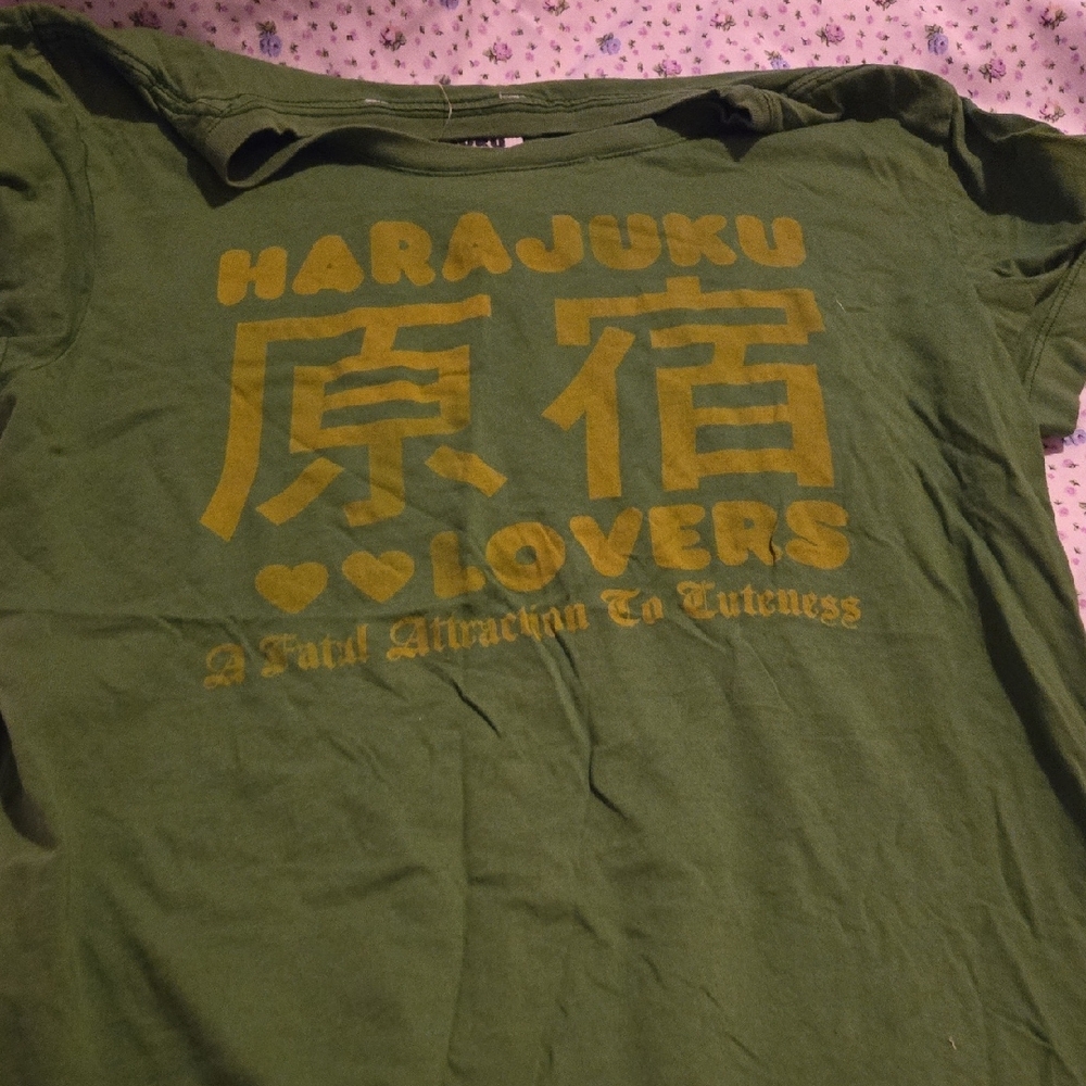Harajuku Lovers Green Short Sleeve Tee